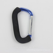 2015 new arrival Customer needs rubber carabiner/round carabiner